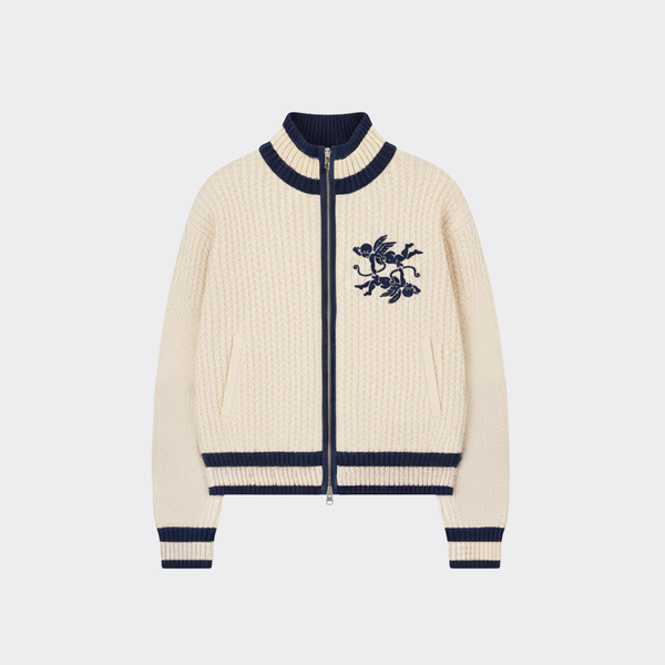 LE ZIP KNIT SWEATER