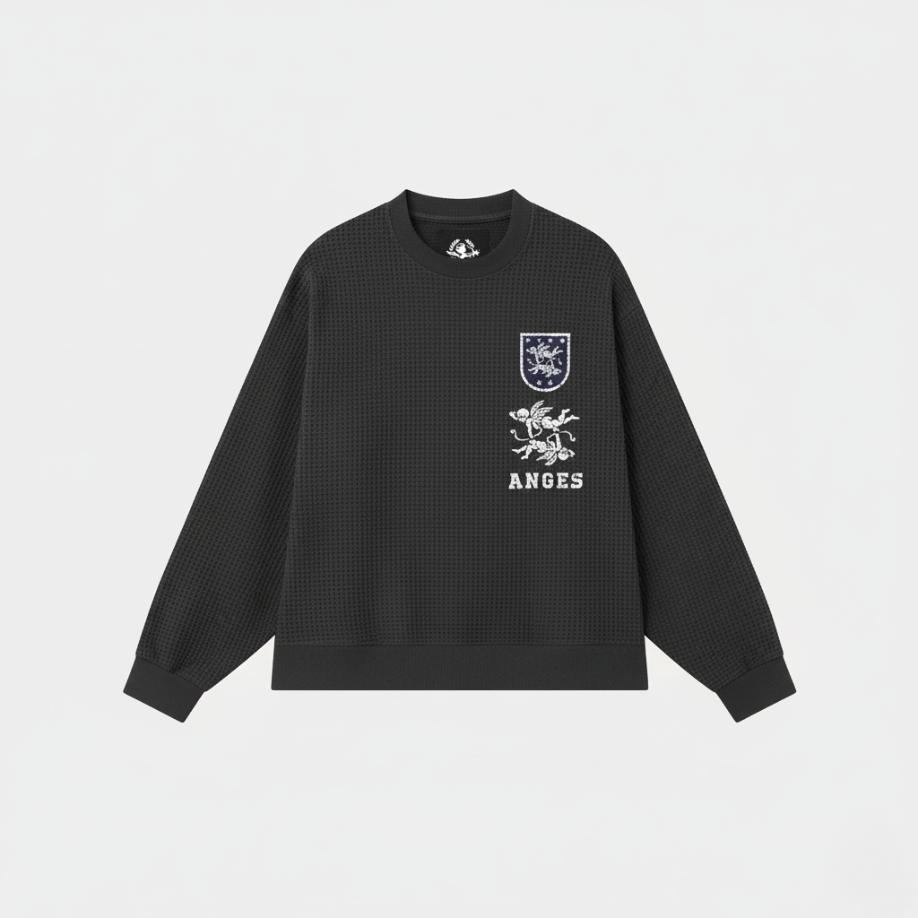 CASSÉ WAFFLE CREWNECK