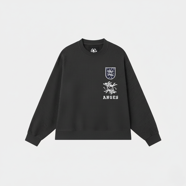 CASSÉ WAFFLE CREWNECK