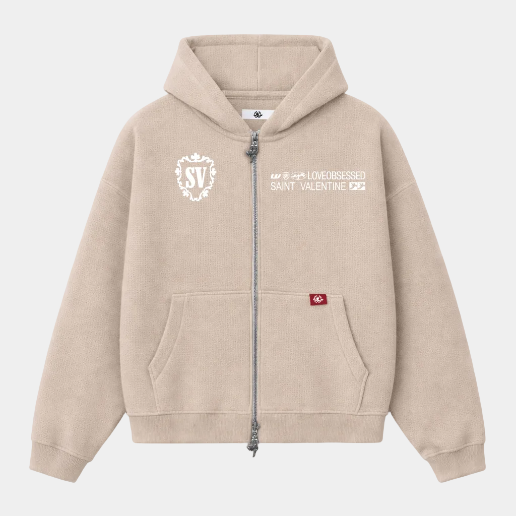 Sand Waffle Double Zip - Zip streetwear - LOVEOBSESSED Valencia