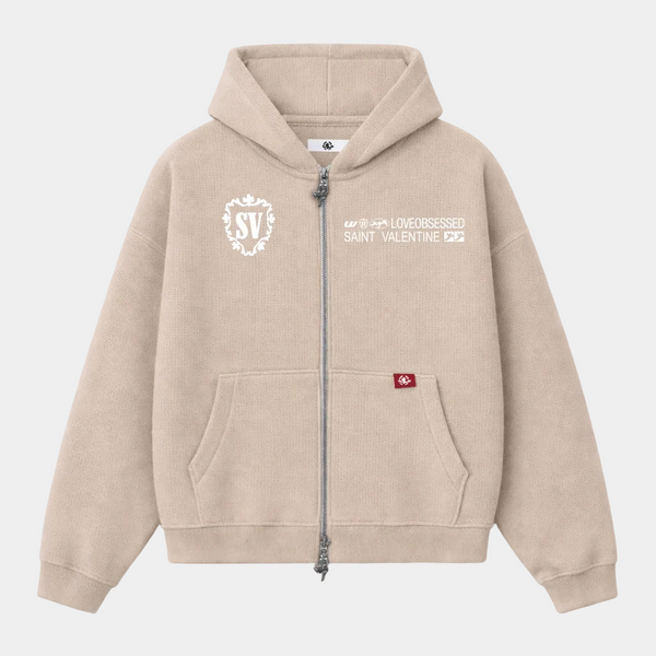 Sand Waffle Double Zip - Zip streetwear - LOVEOBSESSED Valencia