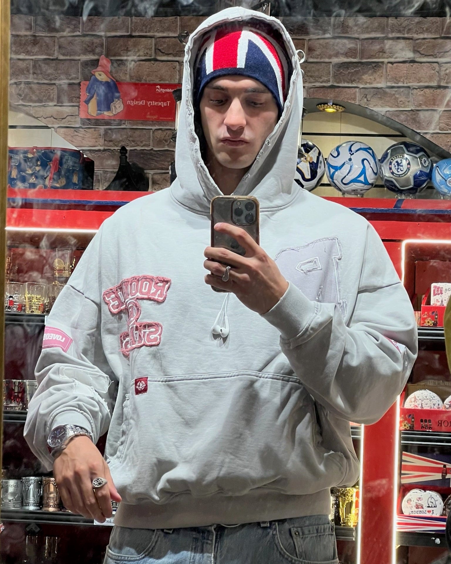 R-STAR GREY HOODIE