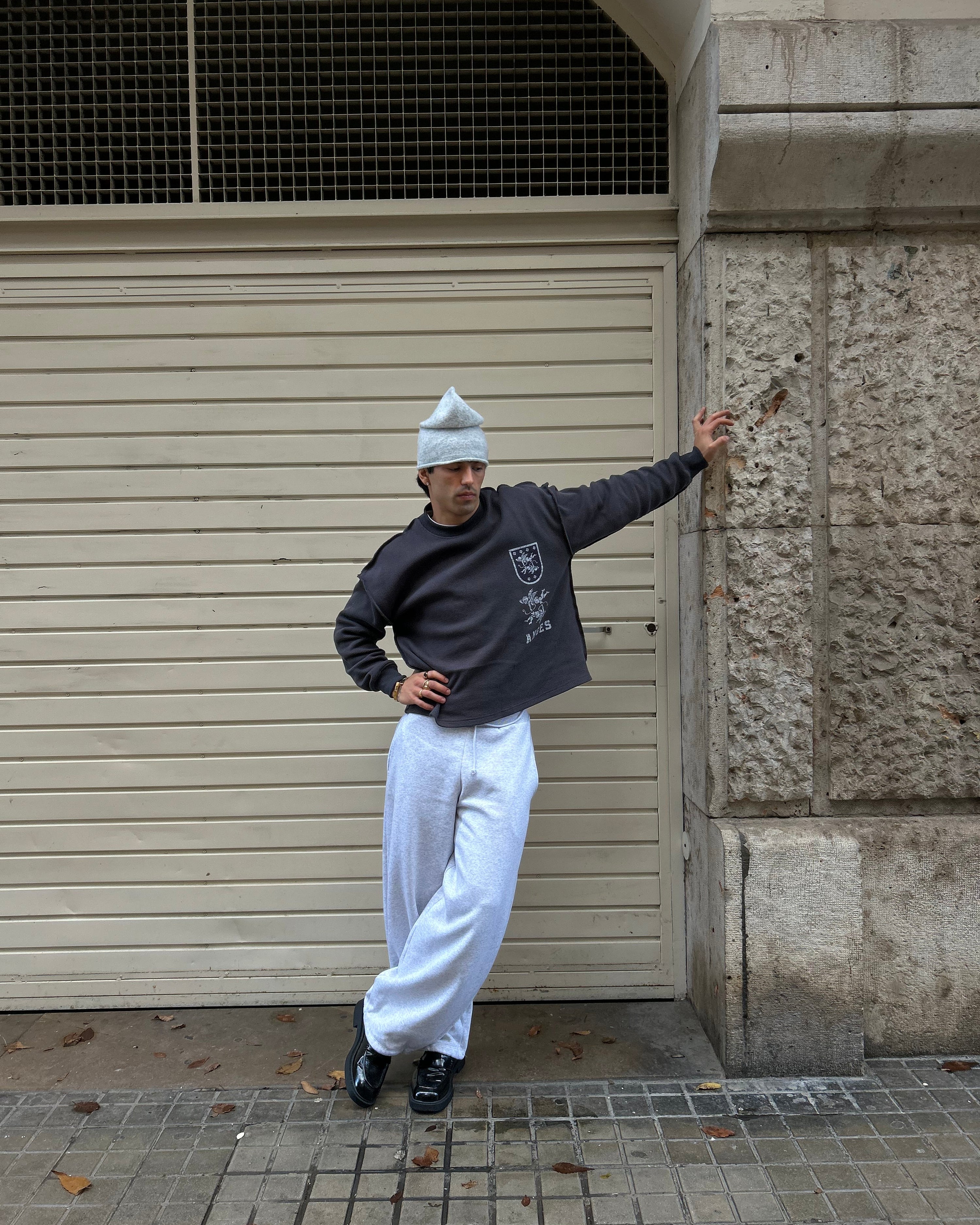 CASSÉ WAFFLE CREWNECK
