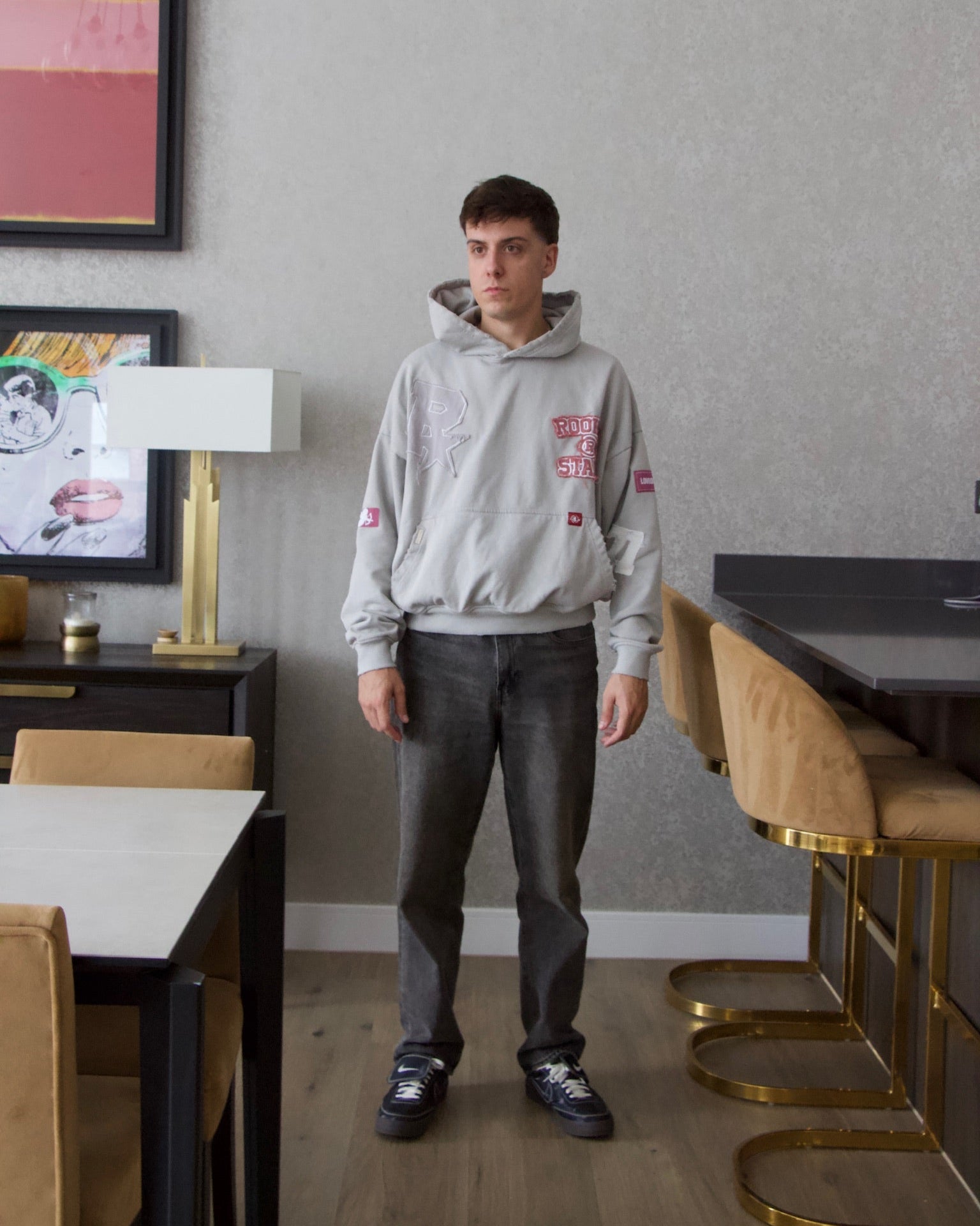 R-STAR GREY HOODIE