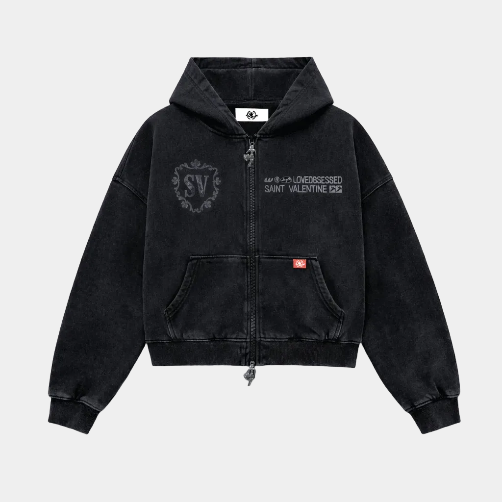 SV Black Double Zip - Zip streetwear hombre - LOVEOBSESSED Valencia